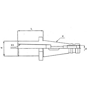 1560GAF - DIN 2080 MORSE CONE REDUCTION CHUCKS FOR DRILLS - Prod. SCU